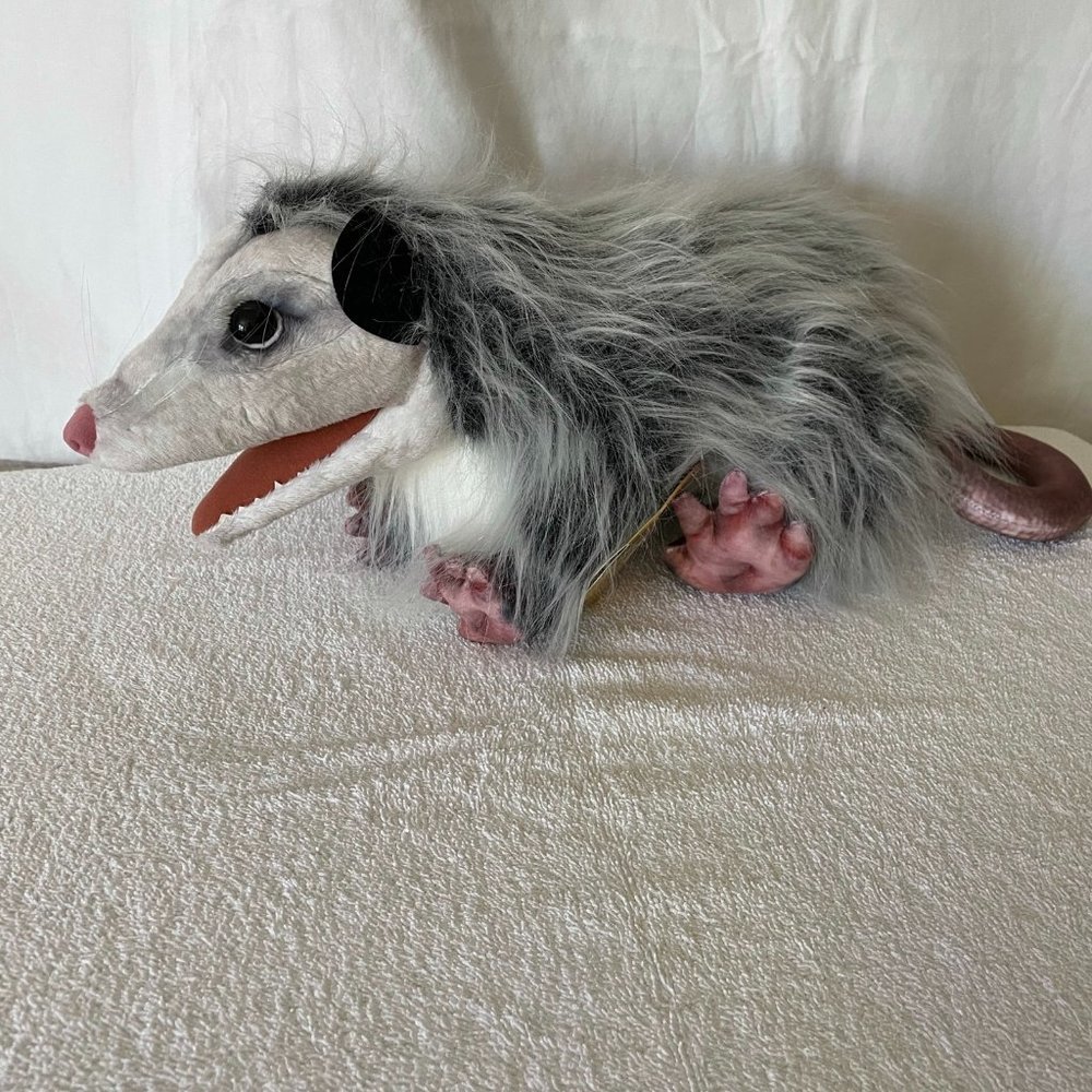 Opossum Stuffed animal puppet and toy